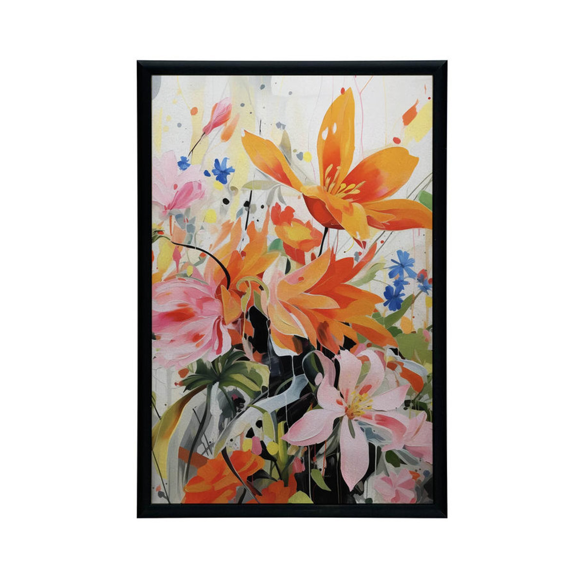 Harmony Posters Blumenkonzert Premium-Leinwand auf Keilrahmen, Floral, Mehrfarbig, Breite: 30 cm, Höhe: 40 cm - Bild 1