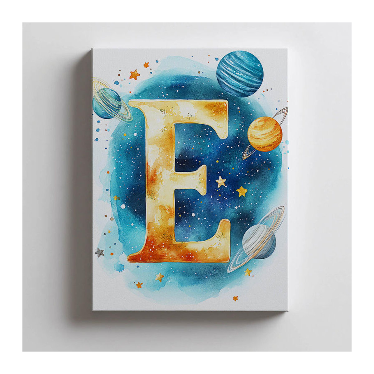 Harmony Posters Kosmischer Buchstabe E Dekoratives Poster für das Kinderzimmer, Leinwand, mehrfarbig, B: 30 cm, H: 40 cm - Bild 5
