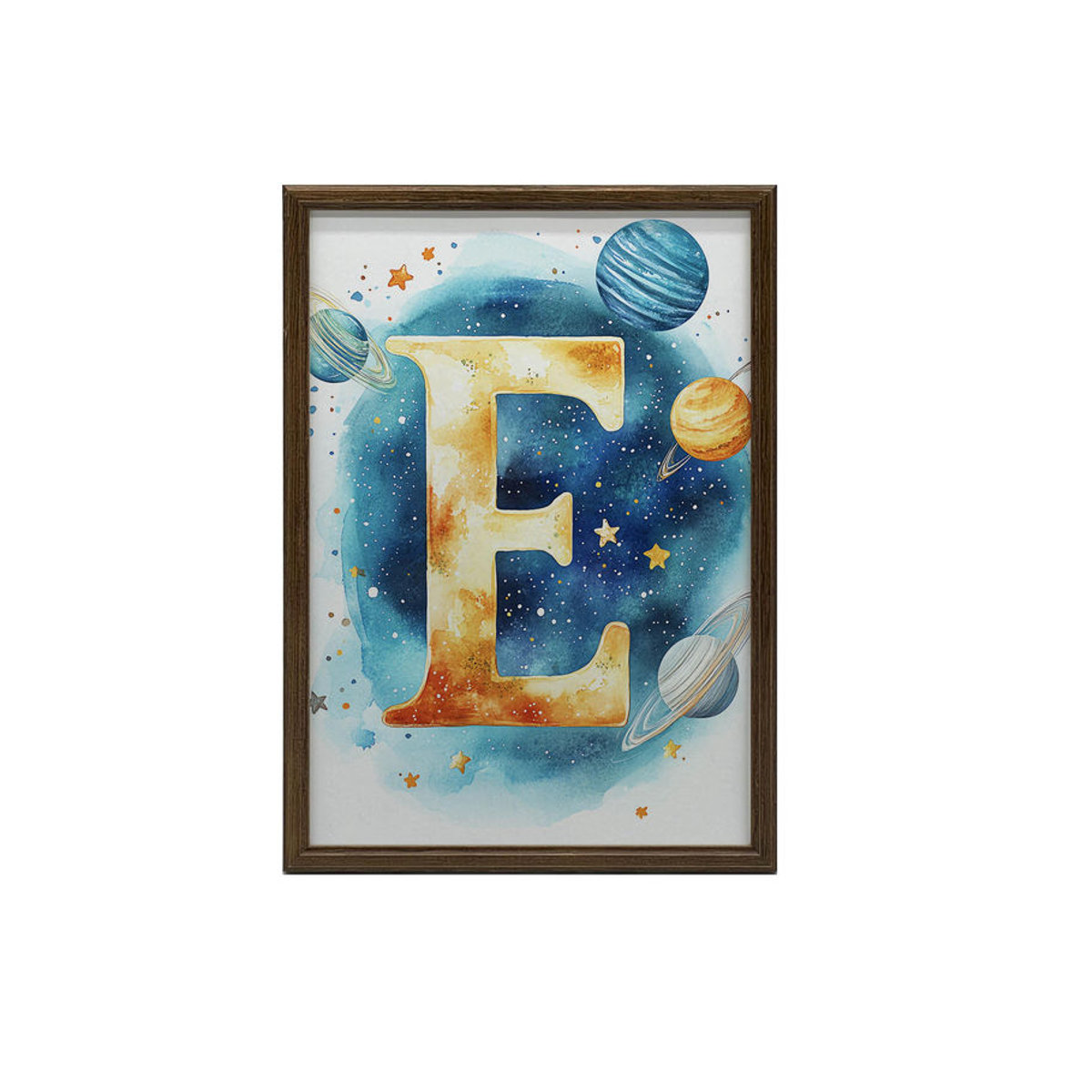 Harmony Posters Kosmischer Buchstabe E Dekoratives Poster für das Kinderzimmer, Leinwand, mehrfarbig, B: 30 cm, H: 40 cm - Bild 6