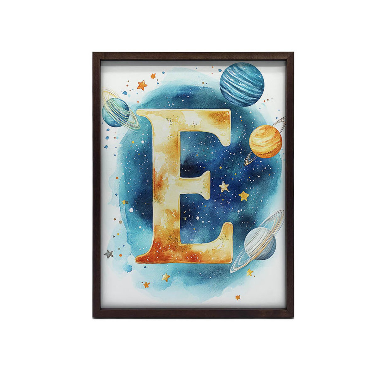 Harmony Posters Kosmischer Buchstabe E Dekoratives Poster für das Kinderzimmer, Leinwand, mehrfarbig, B: 30 cm, H: 40 cm - Bild 7