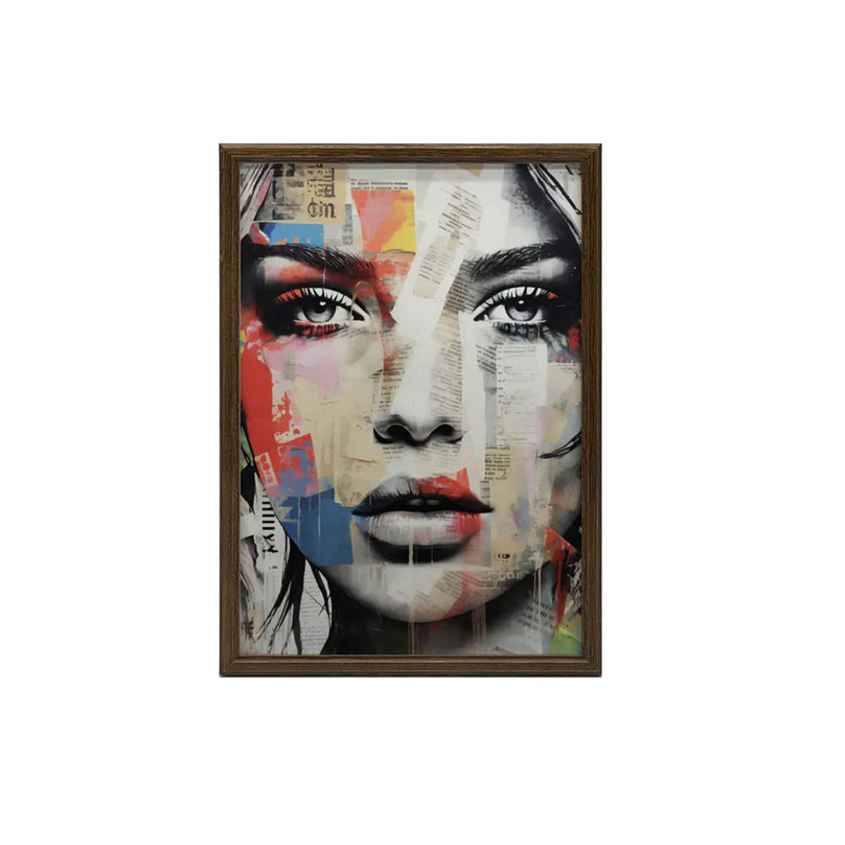 Harmony Posters Mosaik der Emotionen Wandbild Abstrakt in Helle Eiche, B: 50 cm, H: 70 cm - Bild 3