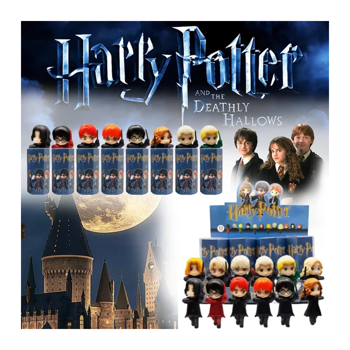 Harry Potter Blind Box Serie von Bandai mit mehrfarbigen Anime Figuren aus Kunststoff - Bild 1