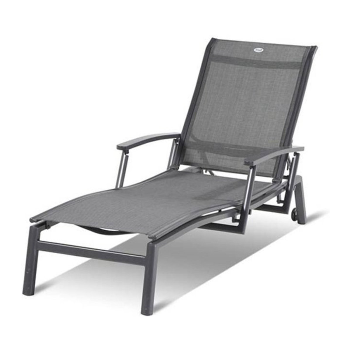 Hartman Alice Comfort Rollliege in Xerix/Anthrazit aus Alu und Textilene, B/T/H: 170 x 75 x 35 cm - Bild 1