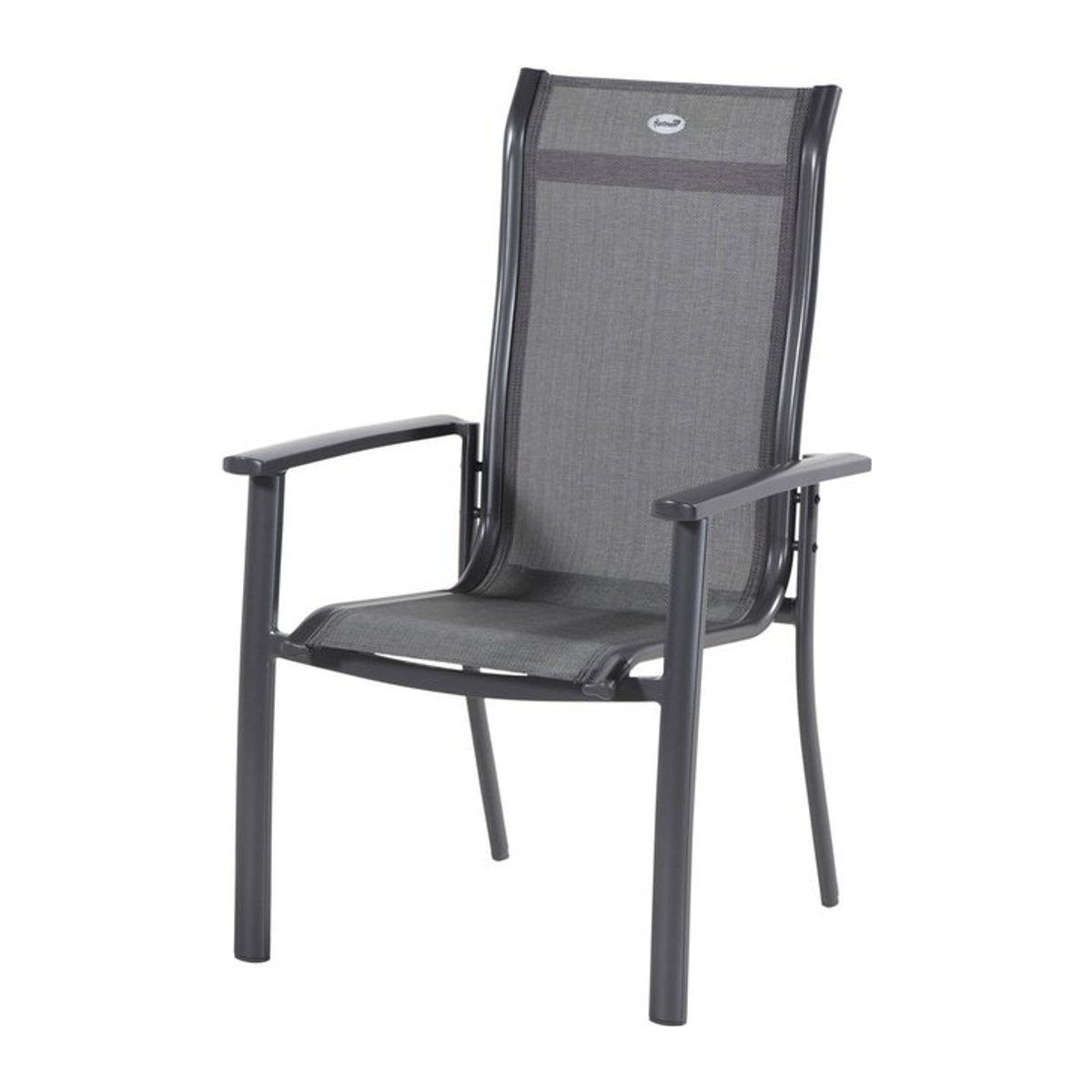Hartman Alice Comfort Stapelsessel in Xerix/Anthrazit aus Alu und Textilene, B: 68 cm, T: 65 cm, H: 107 cm - Bild 1