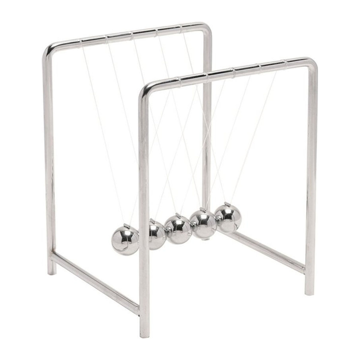 Harvey Makin Collection Newtons Wiege Tischaufsteller aus Metall in Silber, B: 14,5 cm, H: 18 cm - Bild 1