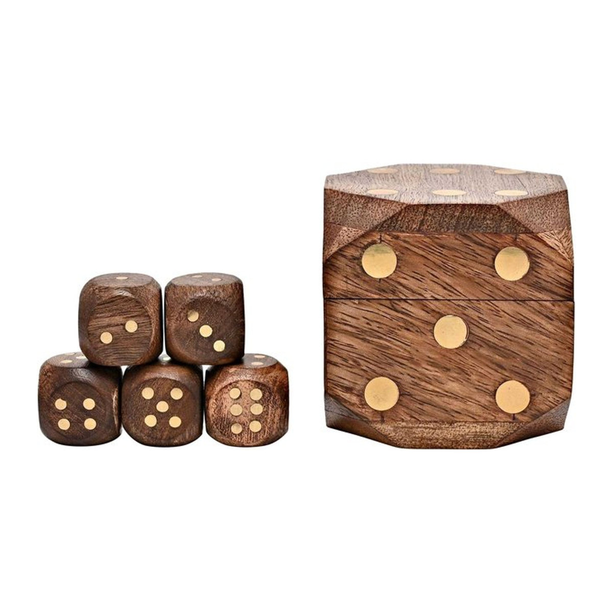 Harvey Makin Holzbox Geometrisch Rustikal Braun - Bild 1
