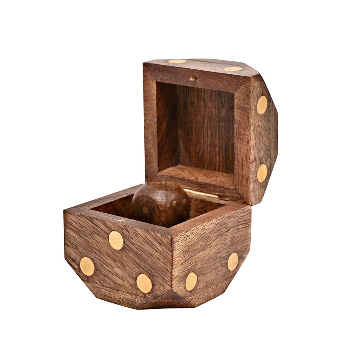 Harvey Makin Holzbox Geometrisch Rustikal Braun - Bild 2