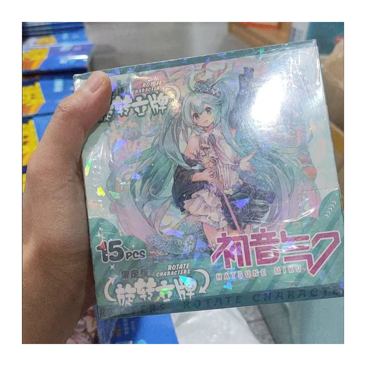 Hatsune Miku Acryl Drehständer Figur von Bandai als mehrfarbiges Anime Desktop Ornament aus Kunststoff - Bild 3