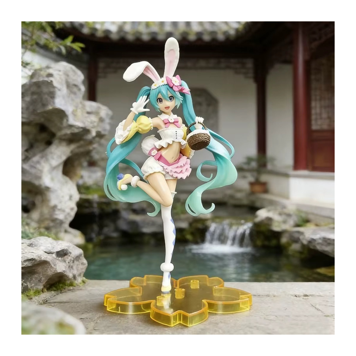 Hatsune Miku Anime Actionfigur von Bandai mit Hasenohren, mehrfarbig, Höhe: 21 cm - Bild 5