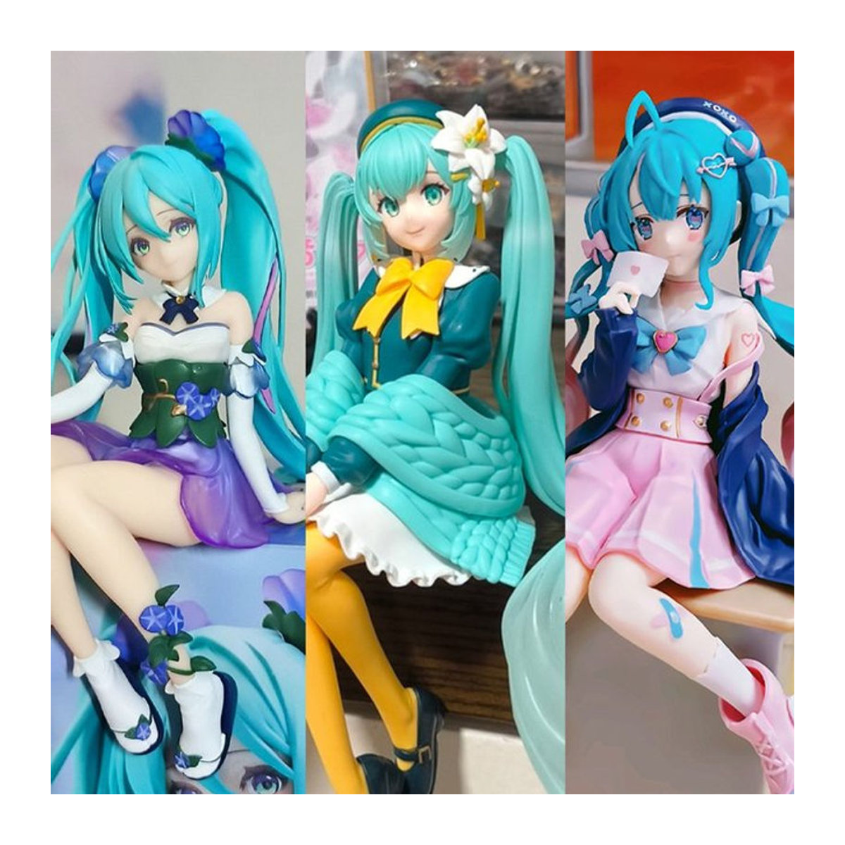 Hatsune Miku Anime Figur Blume Fee als Sammlerstück und Ornament aus Kunststoff, mehrfarbig, Höhe: 14 cm - Bild 1