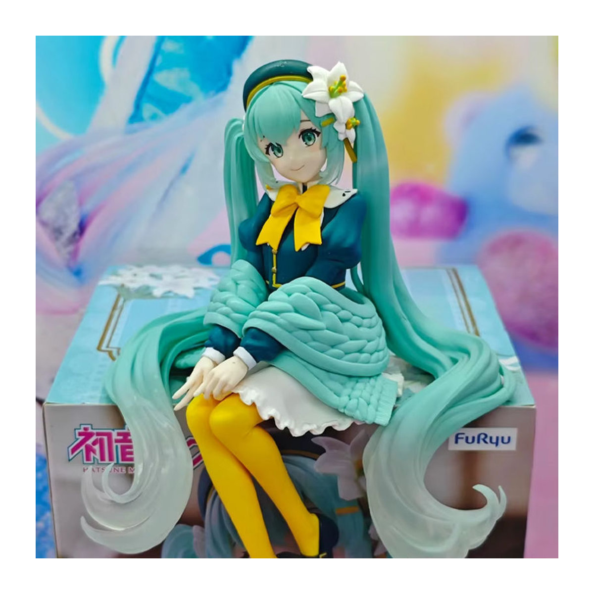 Hatsune Miku Anime Figur Blume Fee als Sammlerstück und Ornament aus Kunststoff, mehrfarbig, Höhe: 14 cm - Bild 2