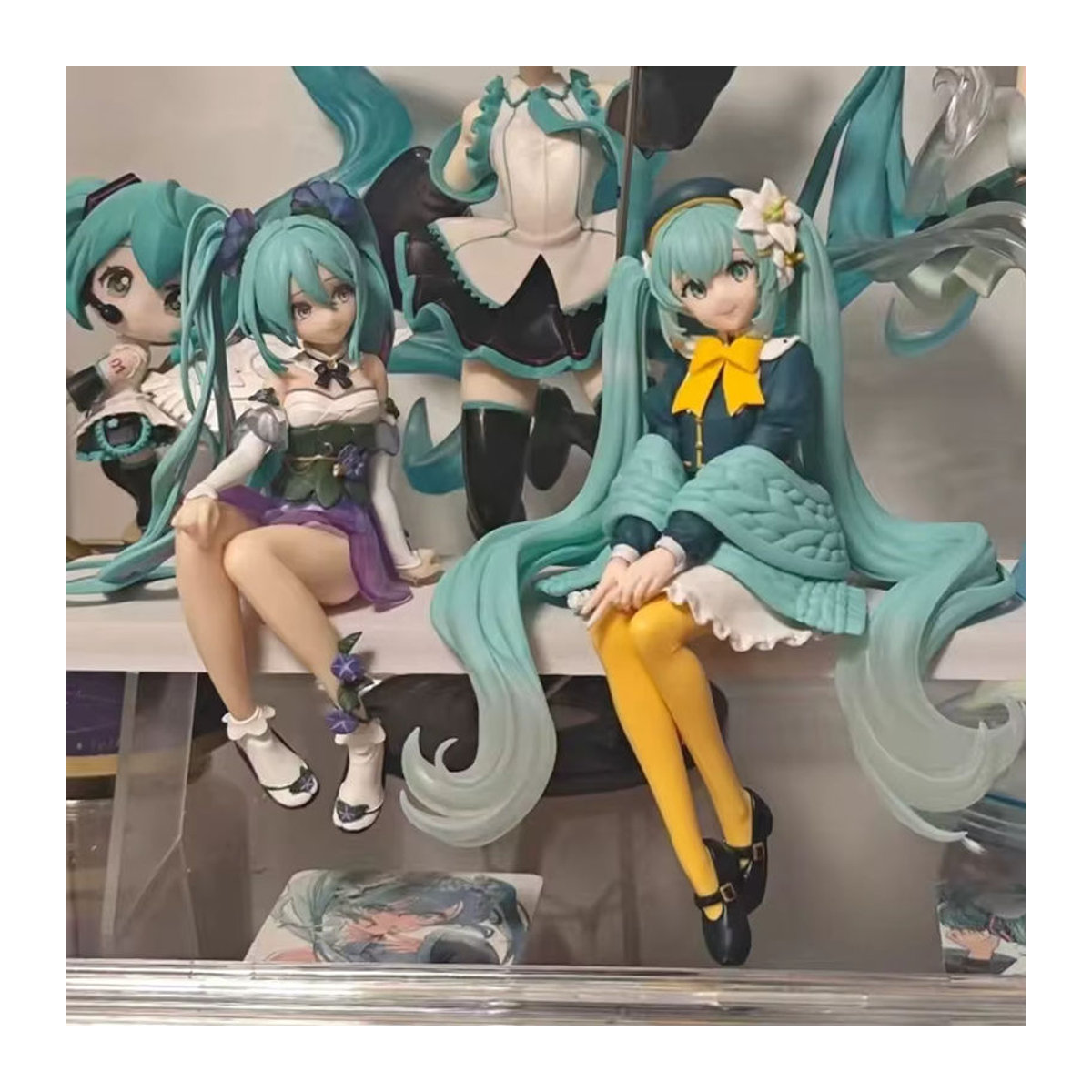 Hatsune Miku Anime Figur Blume Fee als Sammlerstück und Ornament aus Kunststoff, mehrfarbig, Höhe: 14 cm - Bild 3