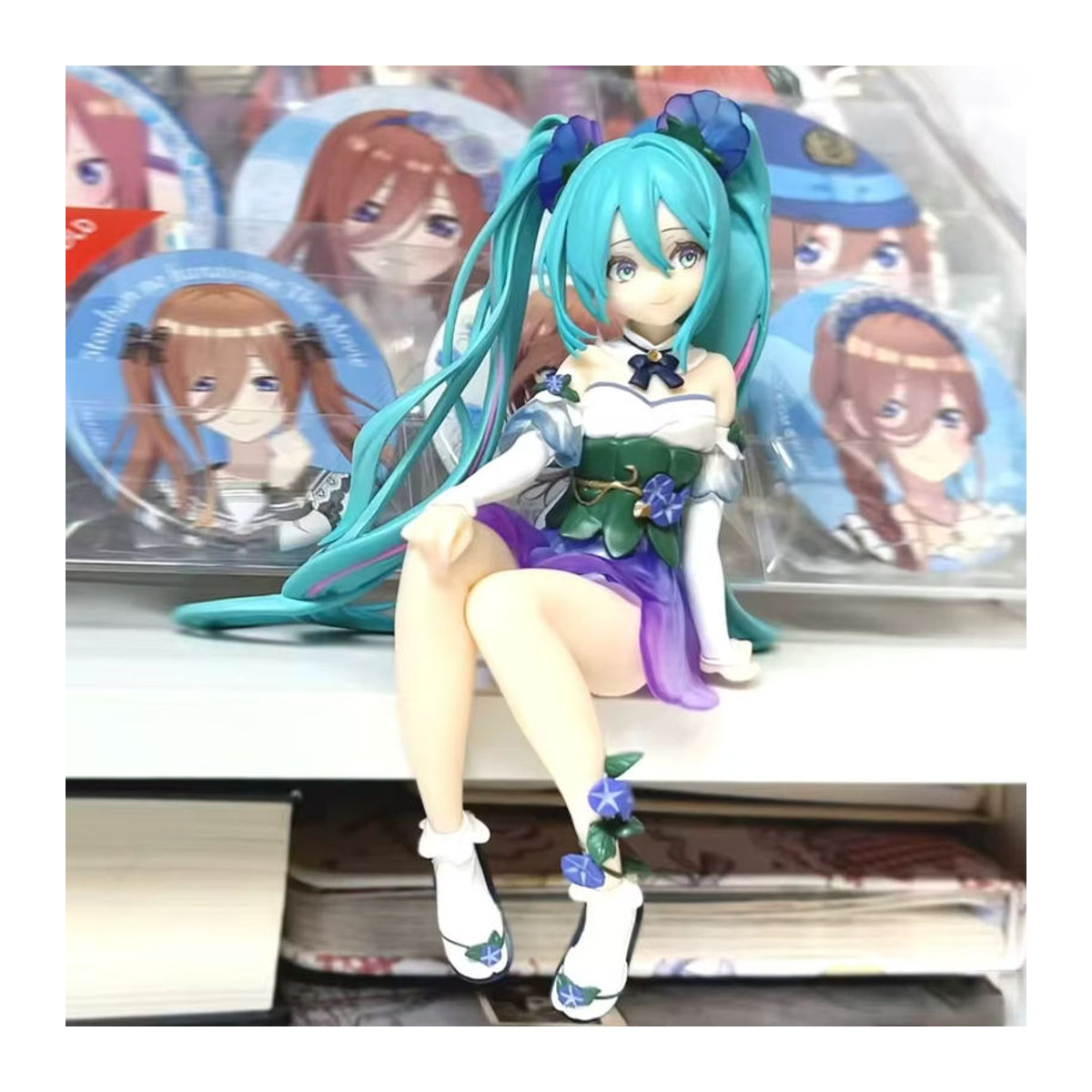 Hatsune Miku Anime Figur Blume Fee als Sammlerstück und Ornament aus Kunststoff, mehrfarbig, Höhe: 14 cm - Bild 4