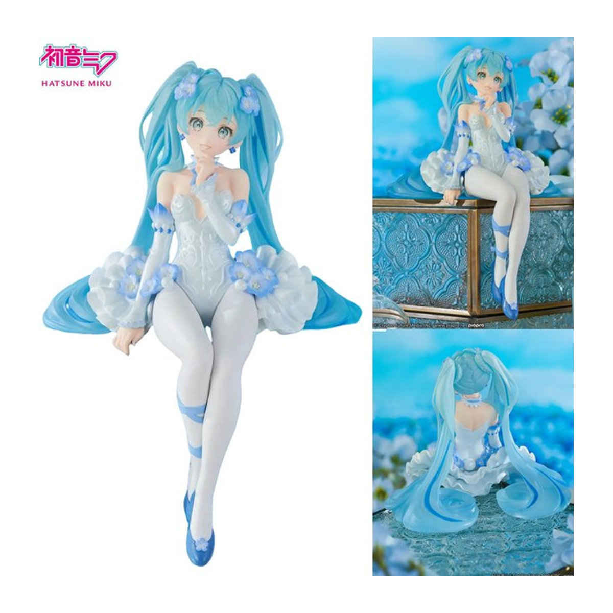 Hatsune Miku Anime Figur in Rosa und Weiß, Kawaii Fee Design, PVC Modell Puppe, Höhe: 15 cm - Bild 1