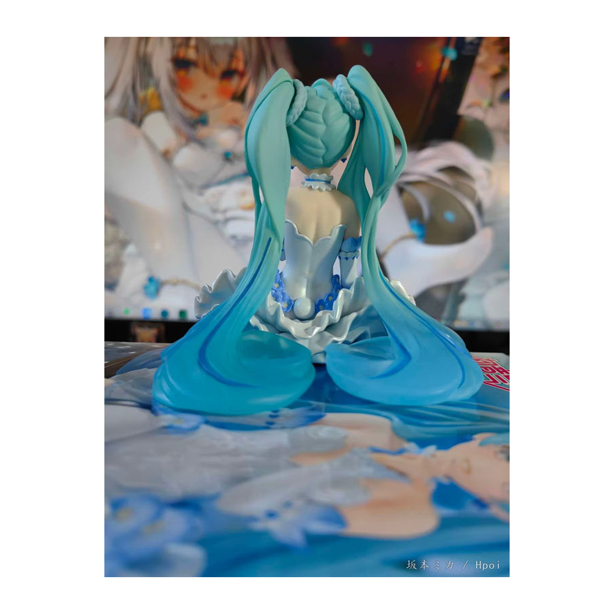 Hatsune Miku Anime Figur in Rosa und Weiß, Kawaii Fee Design, PVC Modell Puppe, Höhe: 15 cm - Bild 4