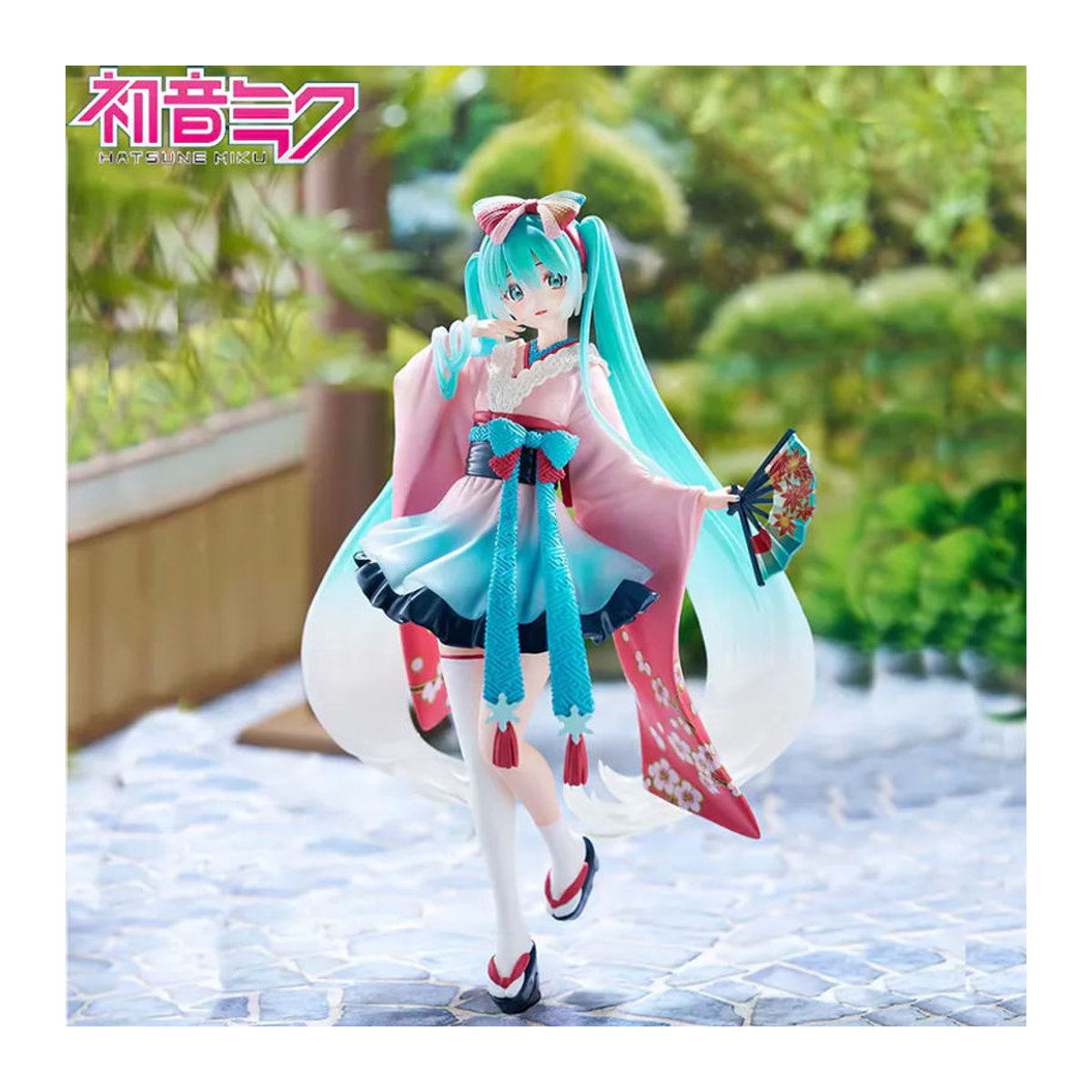 Hatsune Miku Anime-Figur Neo Tokyo Serie in Kimono-Pose von Bandai, mehrfarbig, aus Kunststoff - Bild 2