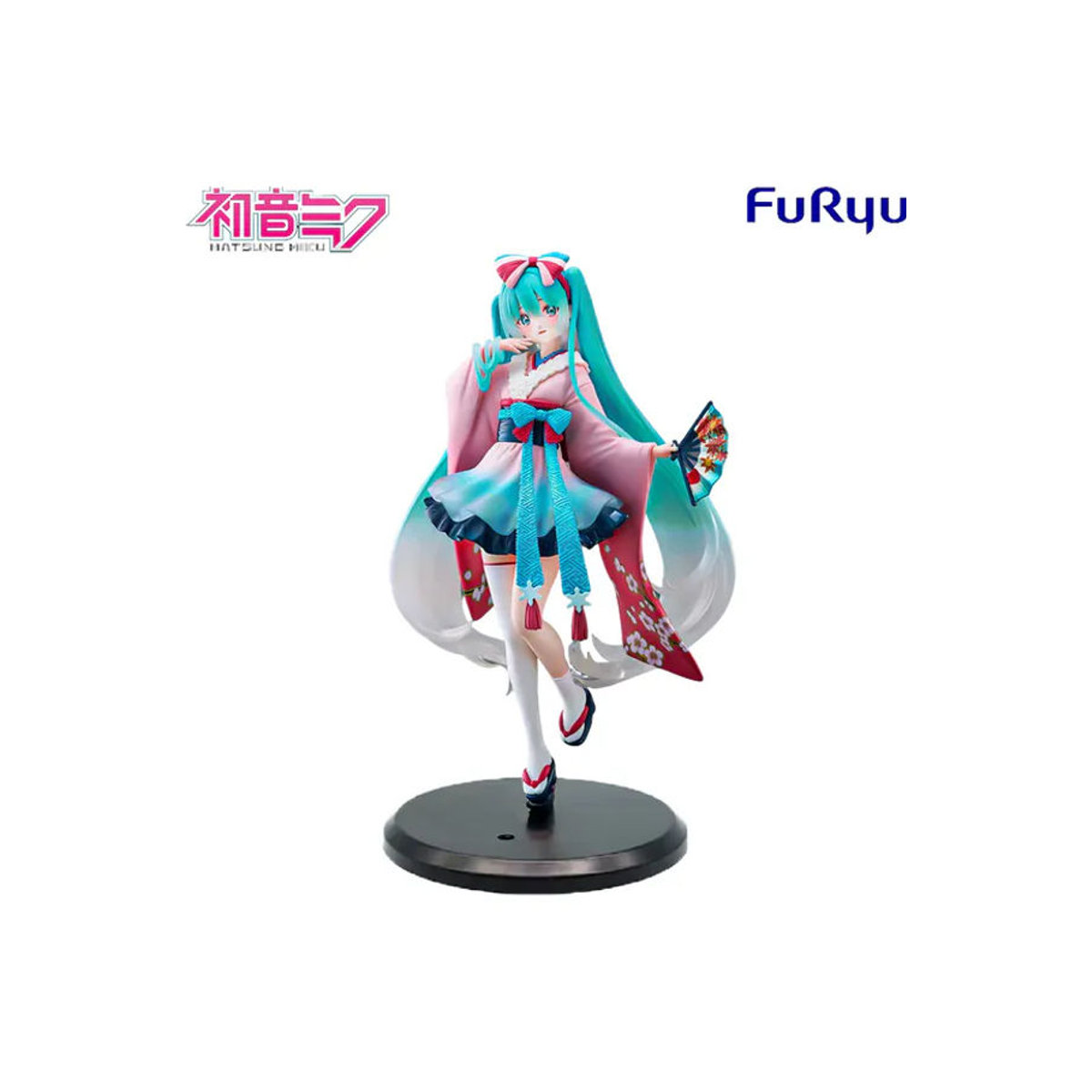 Hatsune Miku Anime-Figur Neo Tokyo Serie in Kimono-Pose von Bandai, mehrfarbig, aus Kunststoff - Bild 7