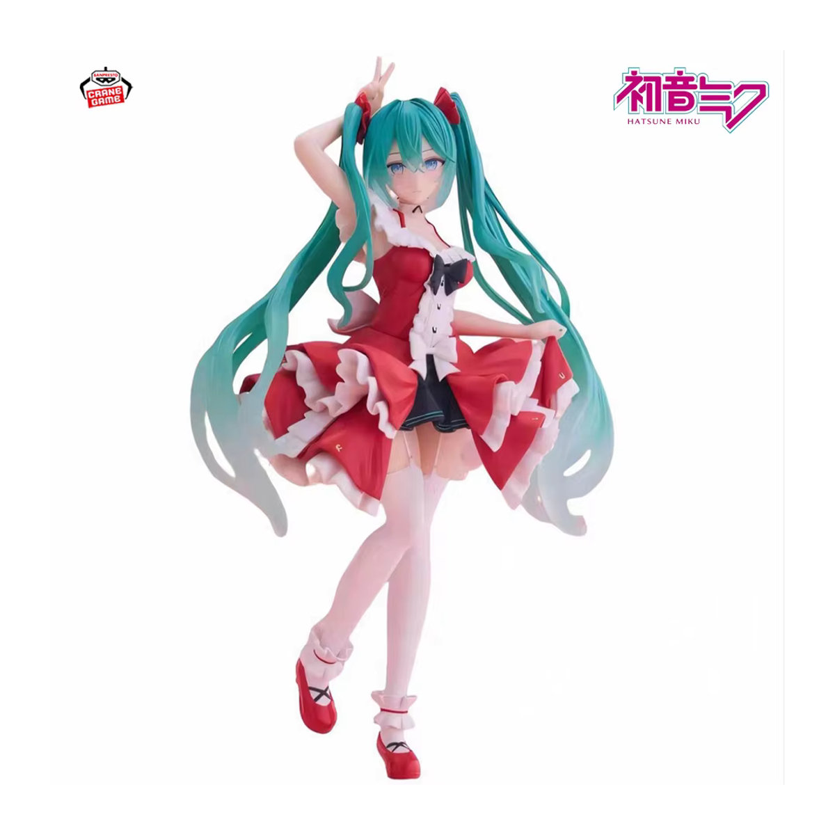 Hatsune Miku Anime-Figur von Bandai als mehrfarbige PVC-Actionfigur in stehender Position - Bild 2