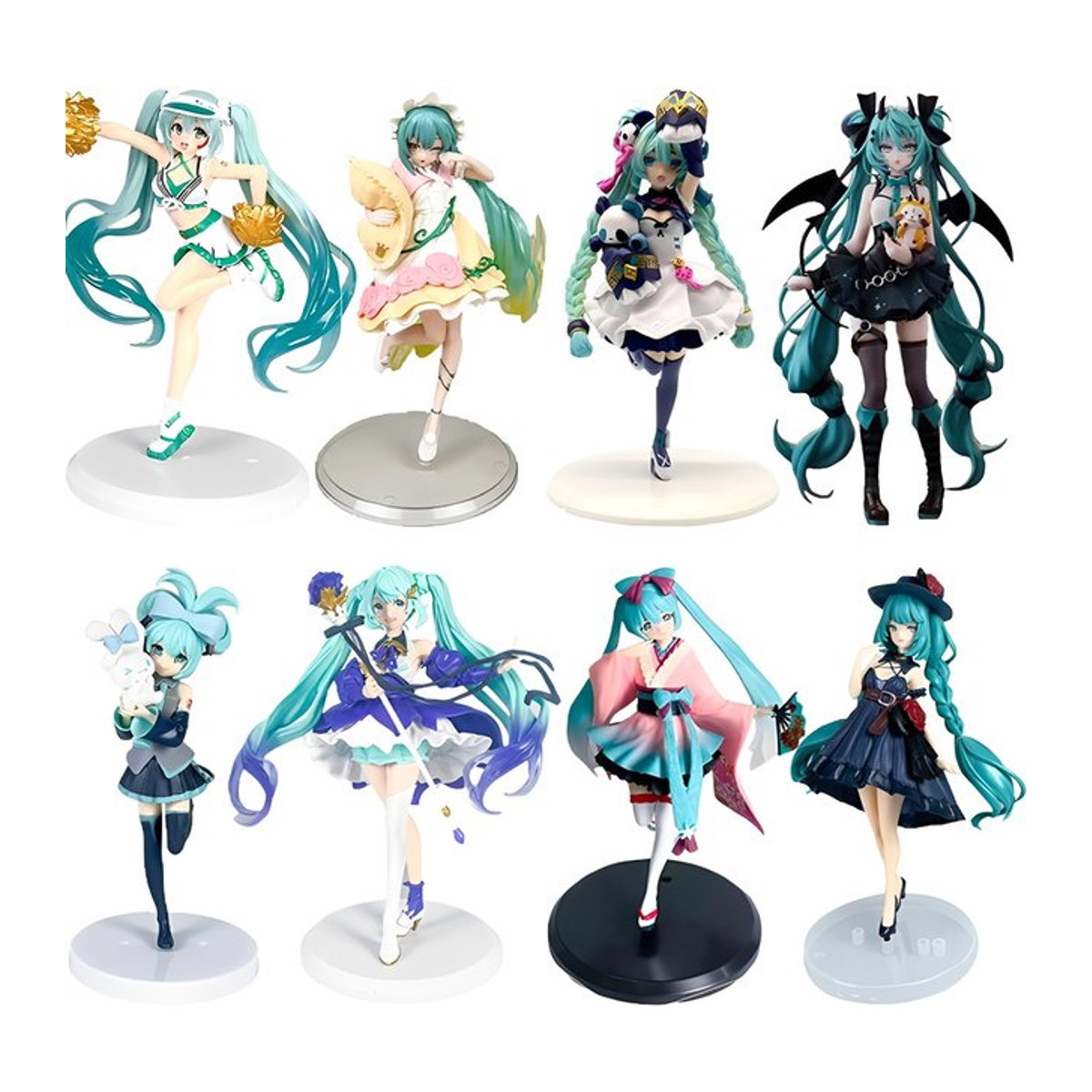 Hatsune Miku Anime Figur von Bandai, handgefertigte PVC-Modell-Figur in Mehrfarbig, stehend - Bild 1