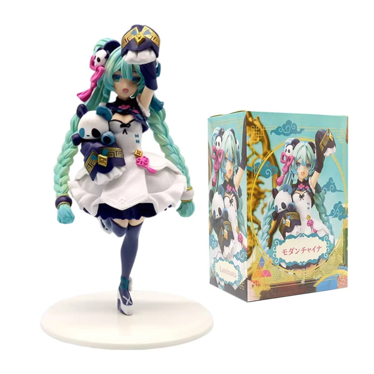 Hatsune Miku Anime Figur von Bandai, handgefertigte PVC-Modell-Figur in Mehrfarbig, stehend - Bild 4