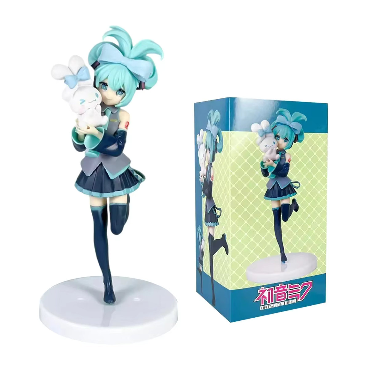 Hatsune Miku Anime Figur von Bandai, handgefertigte PVC-Modell-Figur in Mehrfarbig, stehend - Bild 6