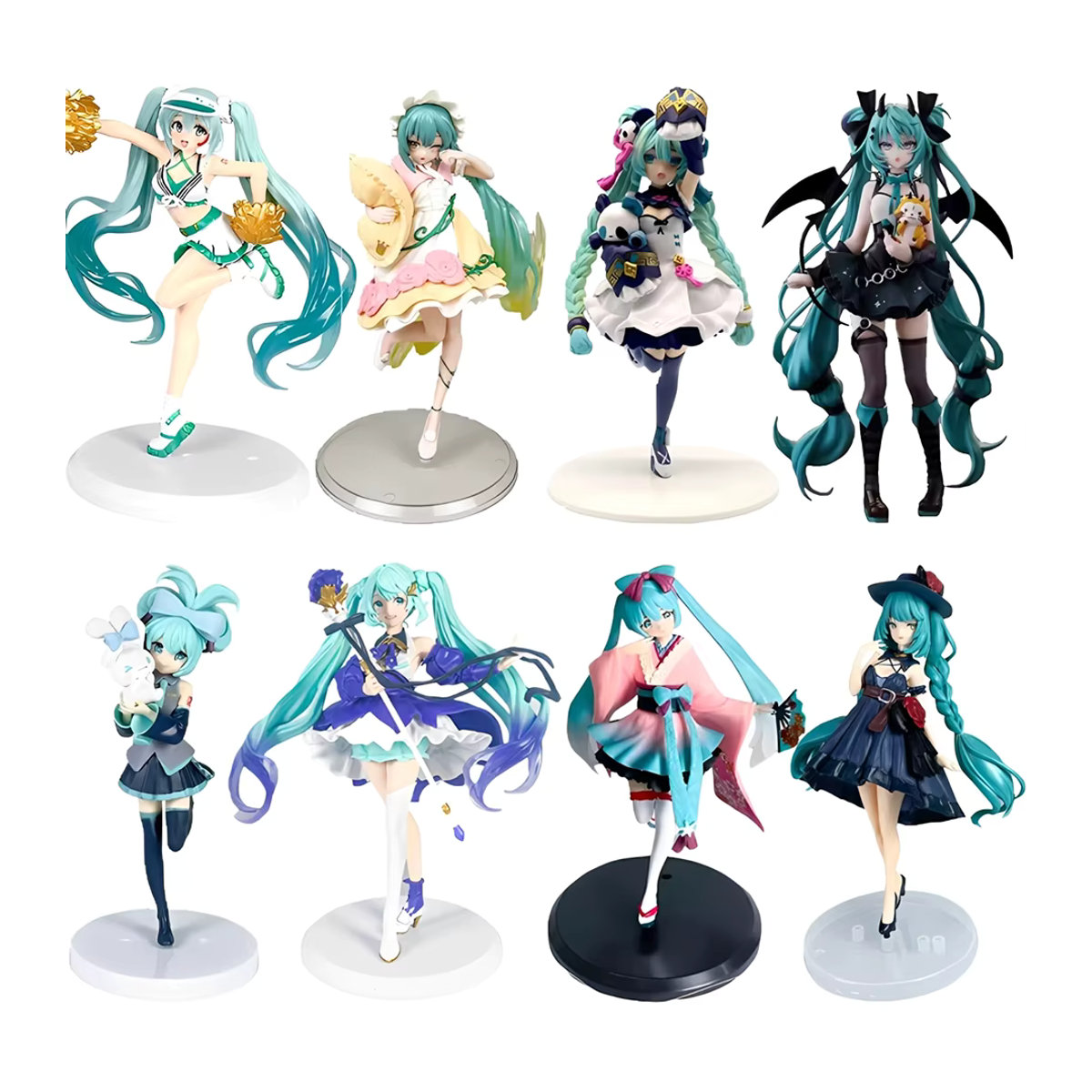 Hatsune Miku Anime Figur von Bandai, handgefertigte PVC-Modell-Figur in Mehrfarbig, stehend - Bild 7