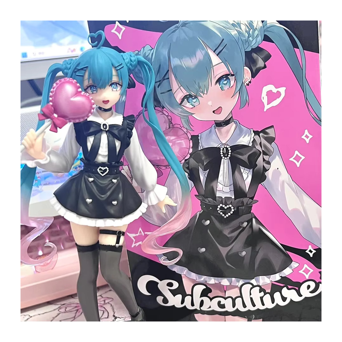 Hatsune Miku Anime-Figur von Bandai in mehrfarbiger Ausführung als stehende PVC-Actionfigur für Sammler - Bild 6