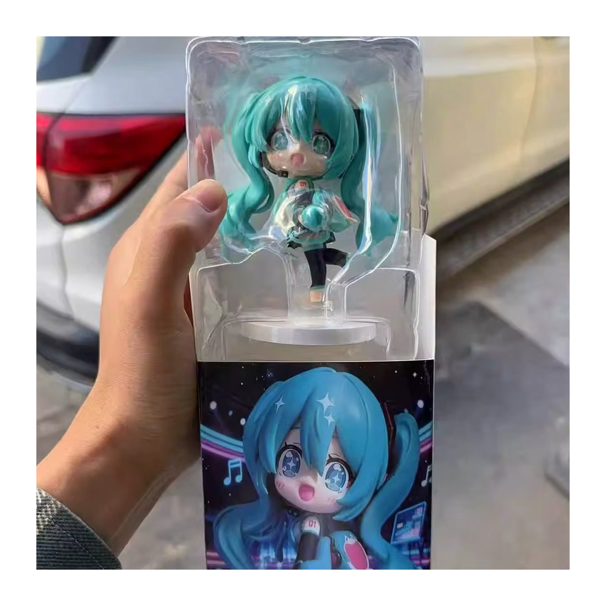 Hatsune Miku Chibi Figur Bandai Blau aus Kunststoff - Bild 2