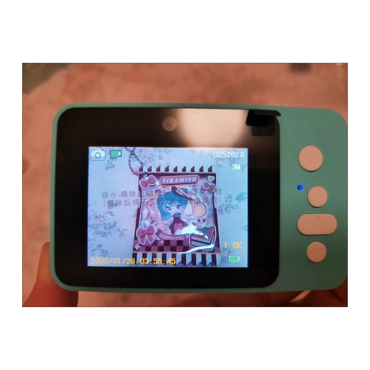 Hatsune Miku Digitalkamera mit 600mAh Akku in Blau als Anime Cartoon Figur für Kinder - Bild 4