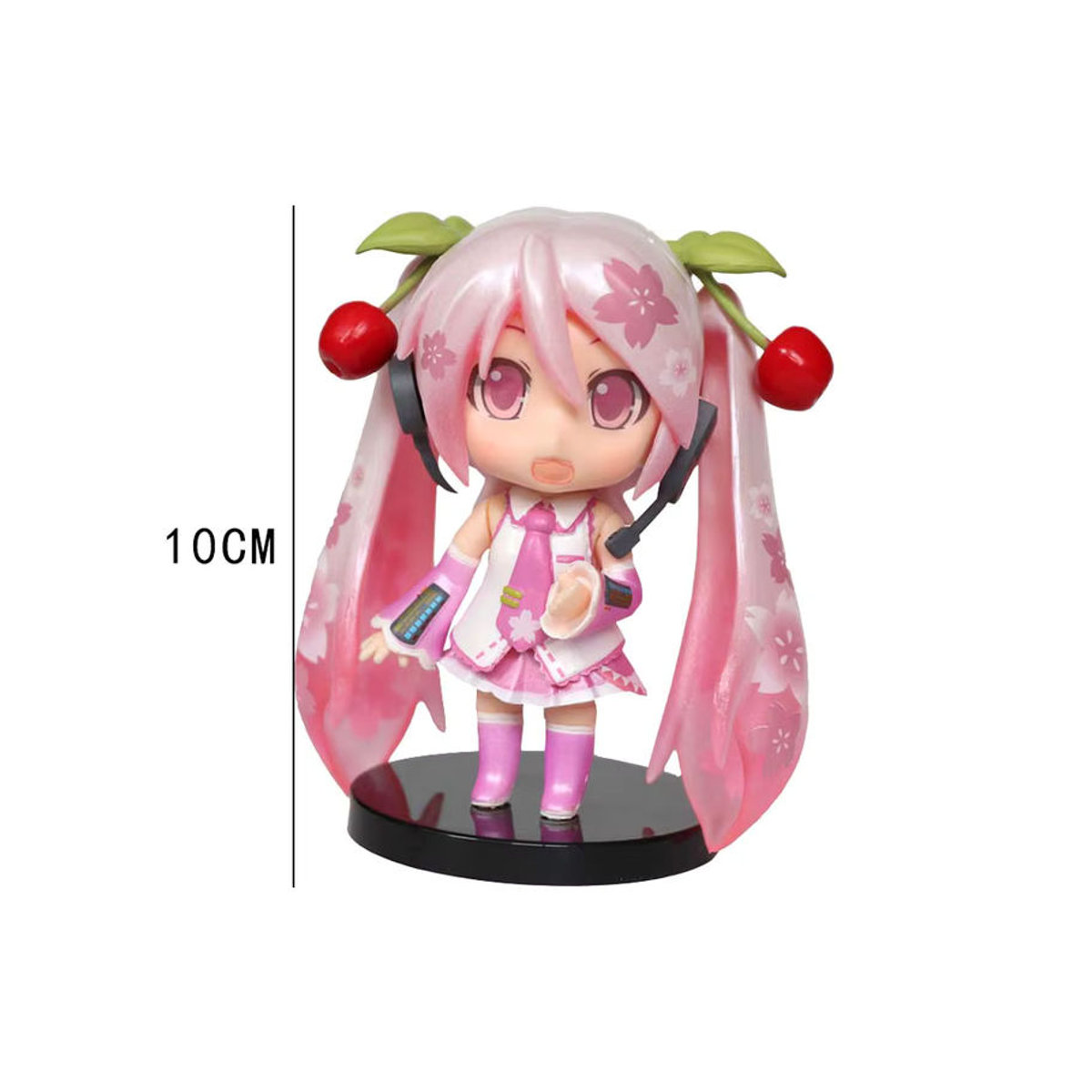 Hatsune Miku Figur als dekoratives Charakter-Ornament in Rosa und Grün aus Kunststoff - Bild 5