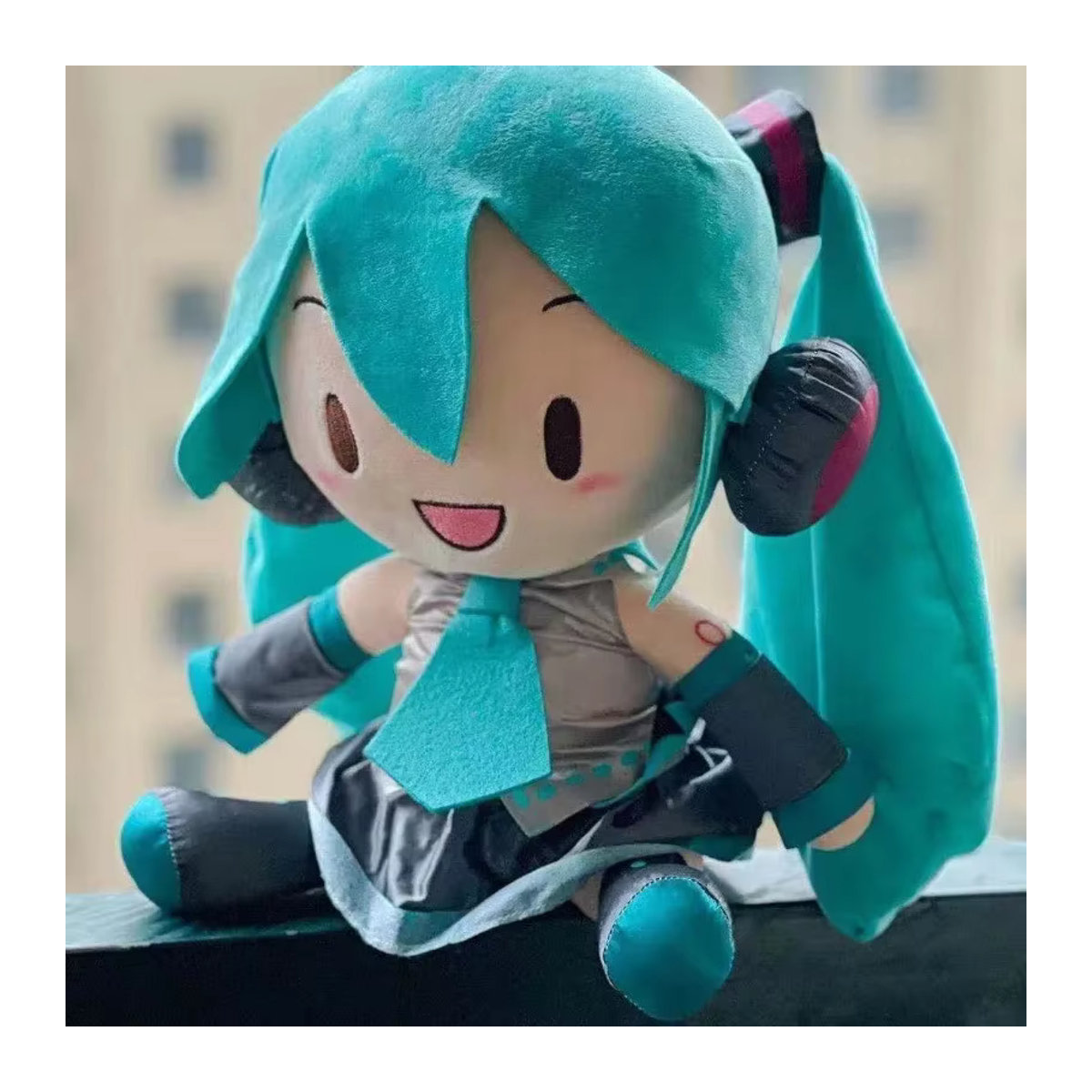 Hatsune Miku Kawaii Cartoon Stoffpuppe als kreatives Kissen für Fans - Bild 2