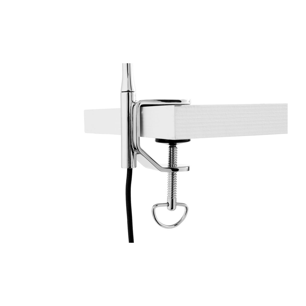 HAY Apex Desk Clip Klemmleuchte aus Stahl in Chrom und Grün – Moderne minimalistische Tischlampe - Bild 1