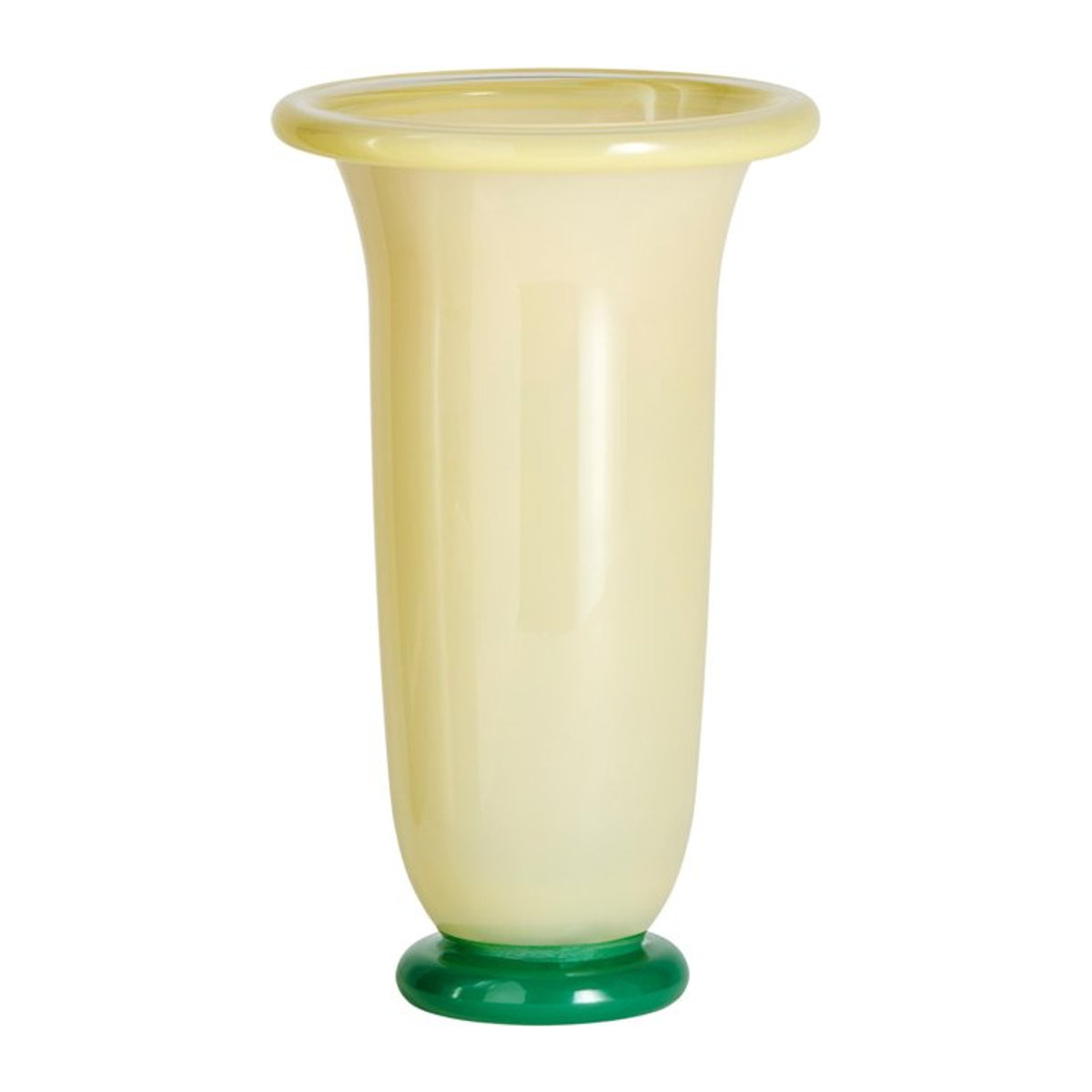 HAY Empire Vase aus Glas und Keramik in Beige und Gelb für Schnittblumen - Bild 1