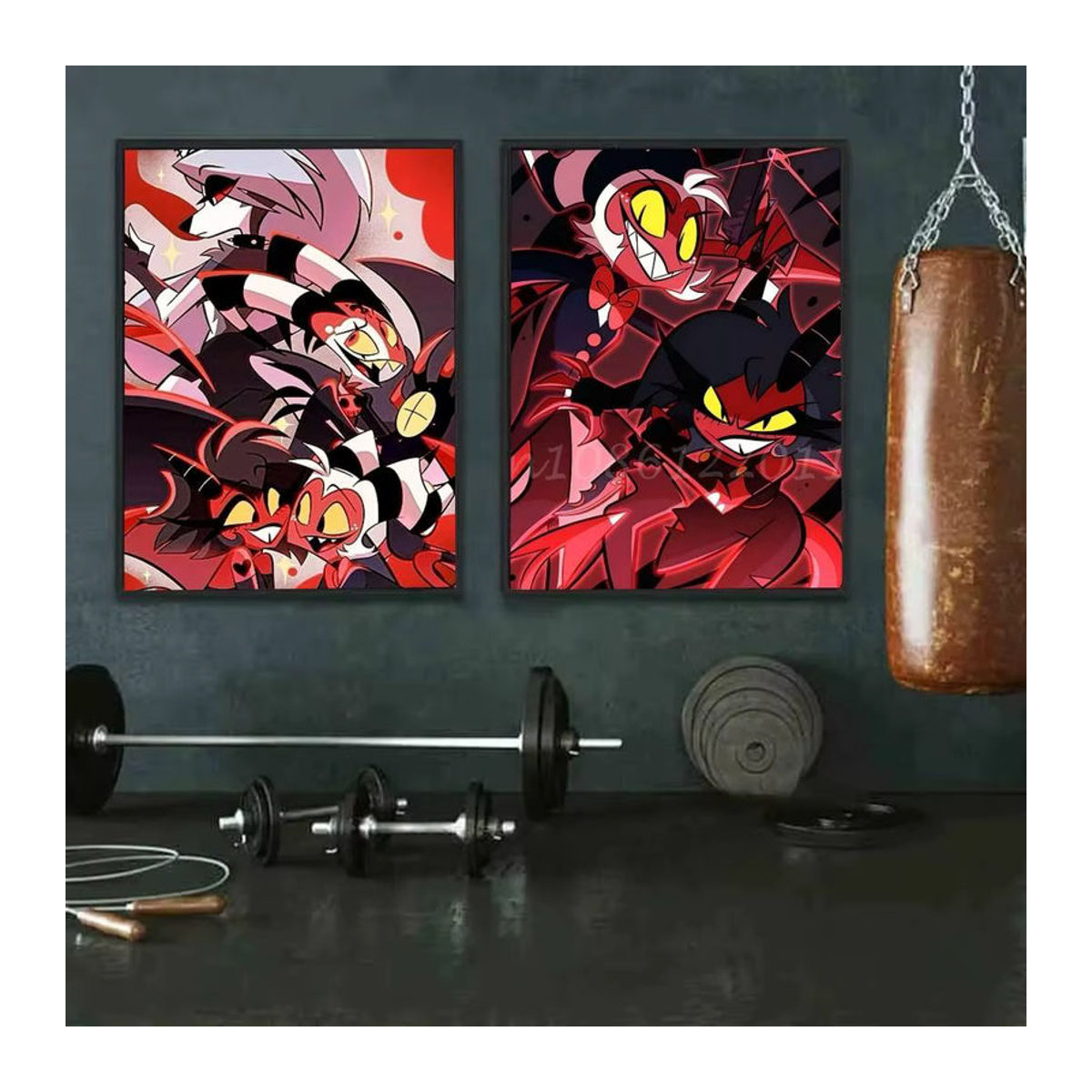 Hazbin Hotel Anime Poster Selbstklebender Wandaufkleber aus wasserfestem Papier, mehrfarbig, rechteckig - Bild 3