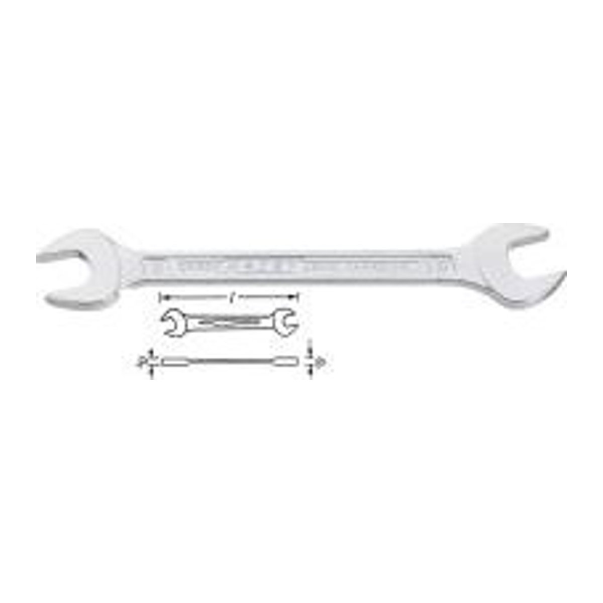 Hazet Steckschlüssel aus Chrom-Vanadium-Stahl in Chrom, Größe 34 x 36 mm - Bild 1