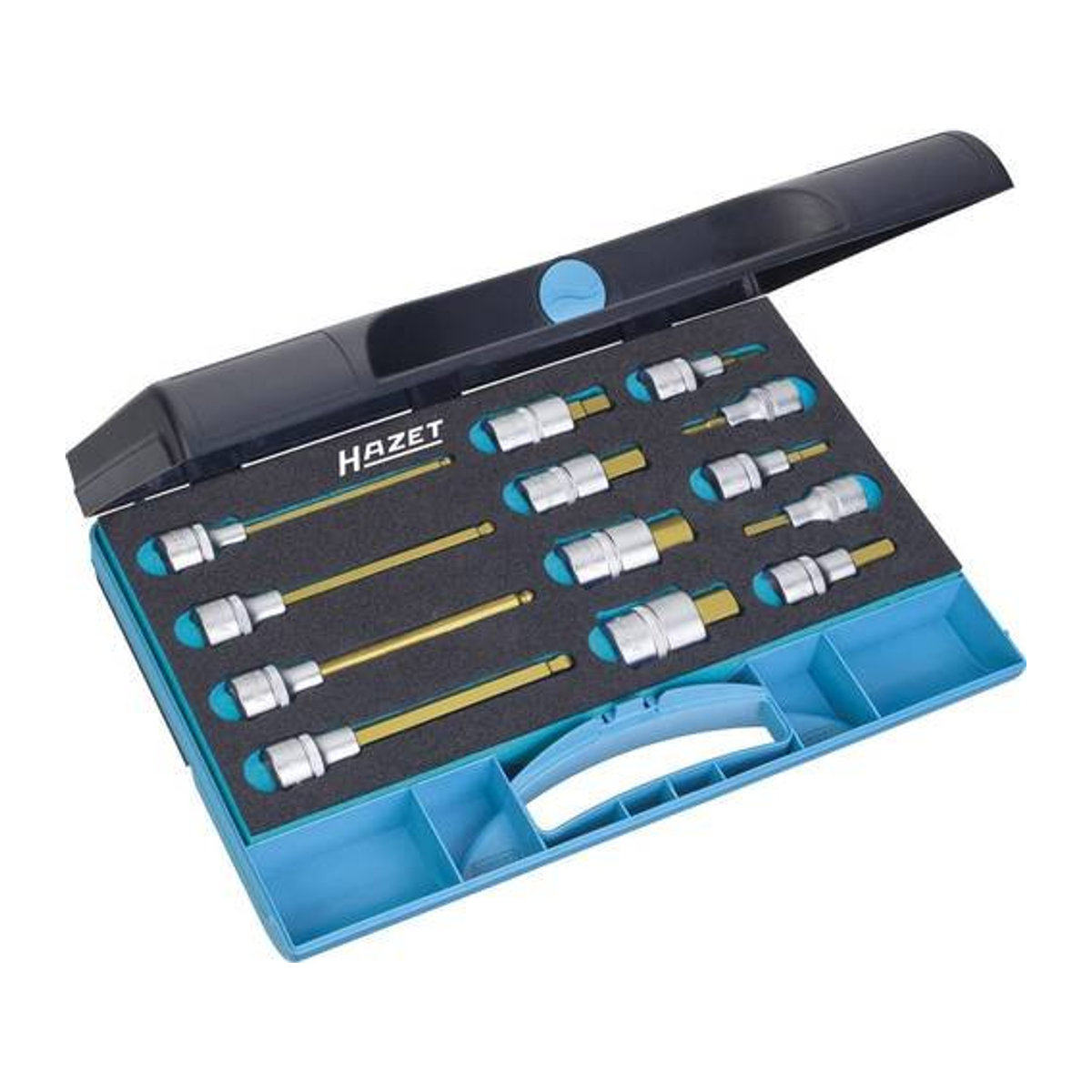 Hazet Steckschlüssel-Bit-Einsatz-Set 1/2 Zoll 13-teilig 986/13 - Bild 1
