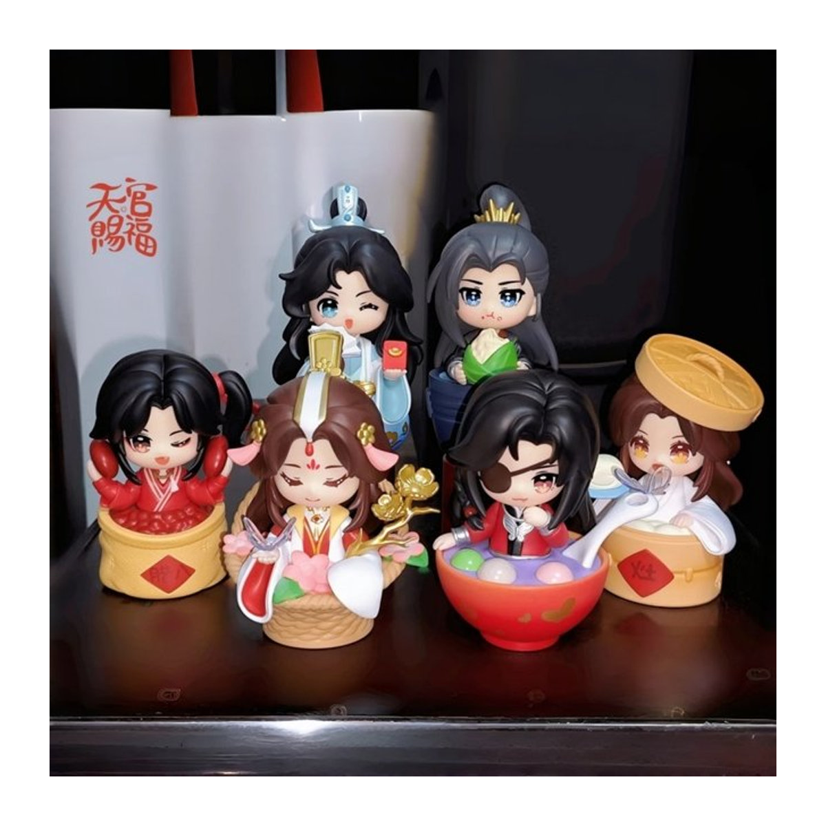 Heaven Official's Blessing Blind Box Figuren Set Xie Lian und Hua Cheng aus Kunststoff, mehrfarbig - Bild 1