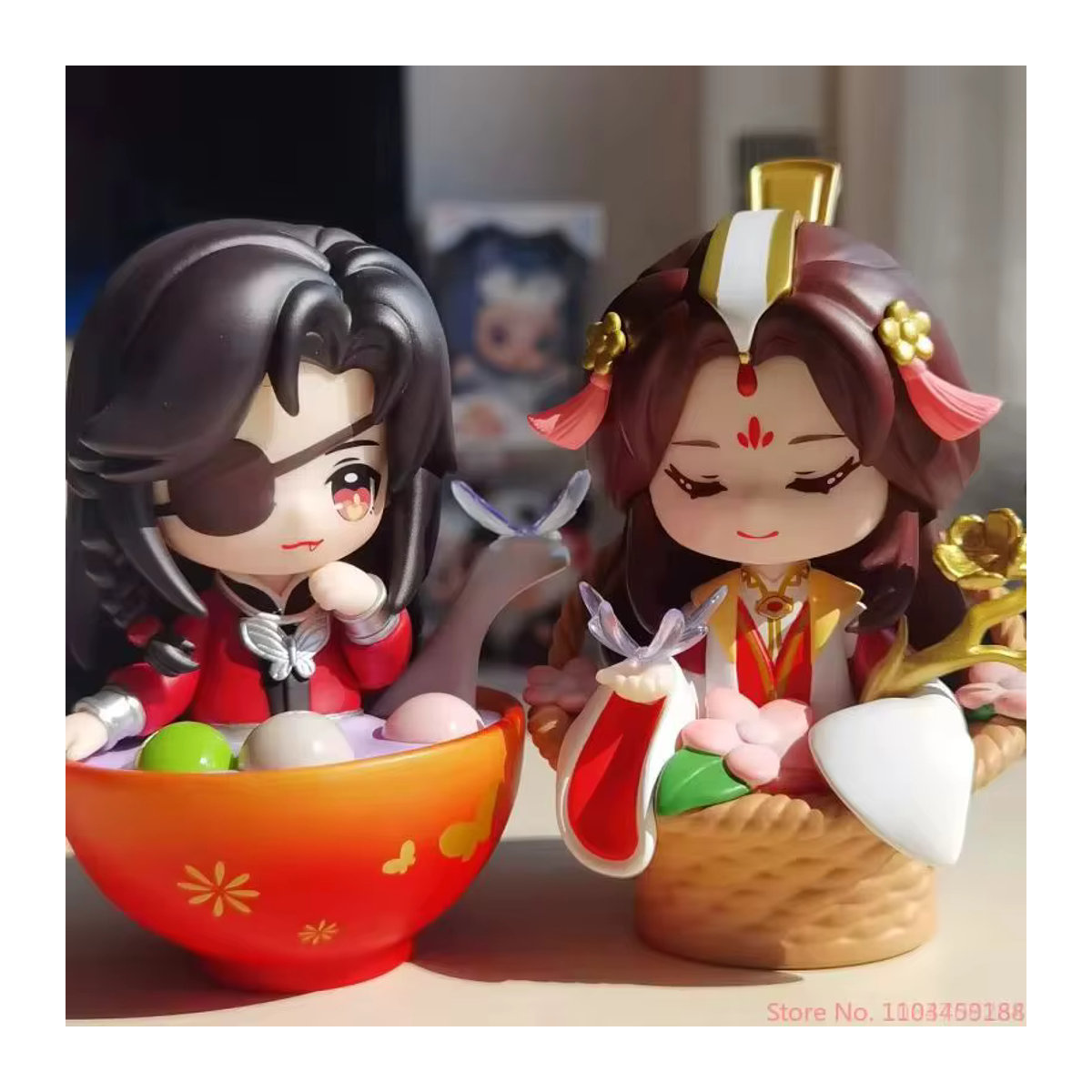 Heaven Official's Blessing Blind Box Figuren Set Xie Lian und Hua Cheng aus Kunststoff, mehrfarbig - Bild 3
