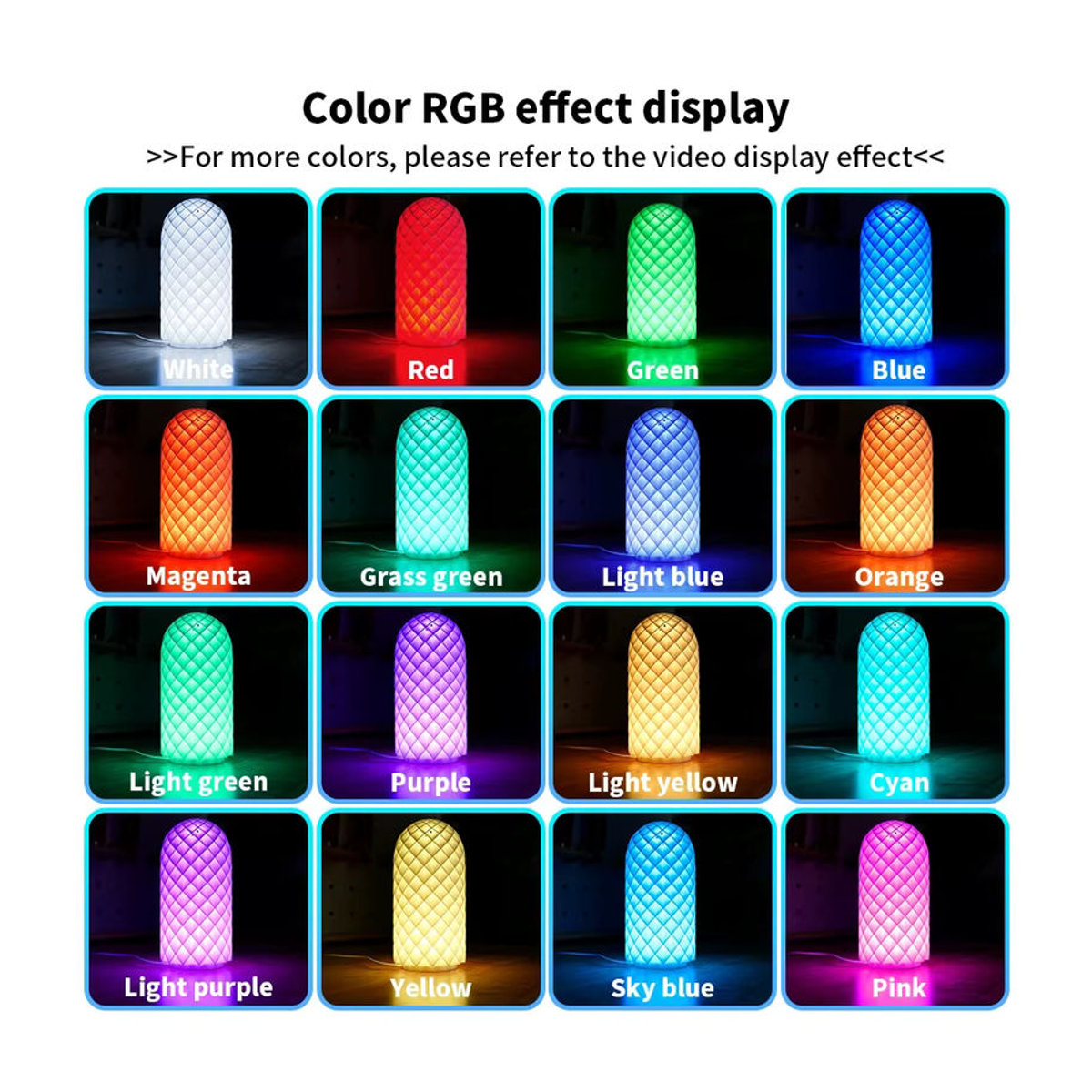 HEGEHE RGB LED Möbelbeleuchtung Set mit Fernbedienung, 3W USB 5V, bunt, Aluminium, minimalistisch - Bild 3