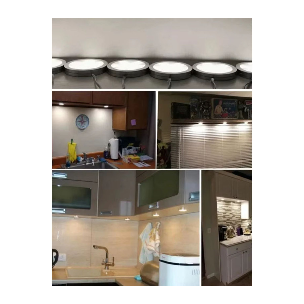 HEGEHE RGB LED Möbelbeleuchtung Set mit Fernbedienung, 3W USB 5V, bunt, Aluminium, minimalistisch - Bild 4