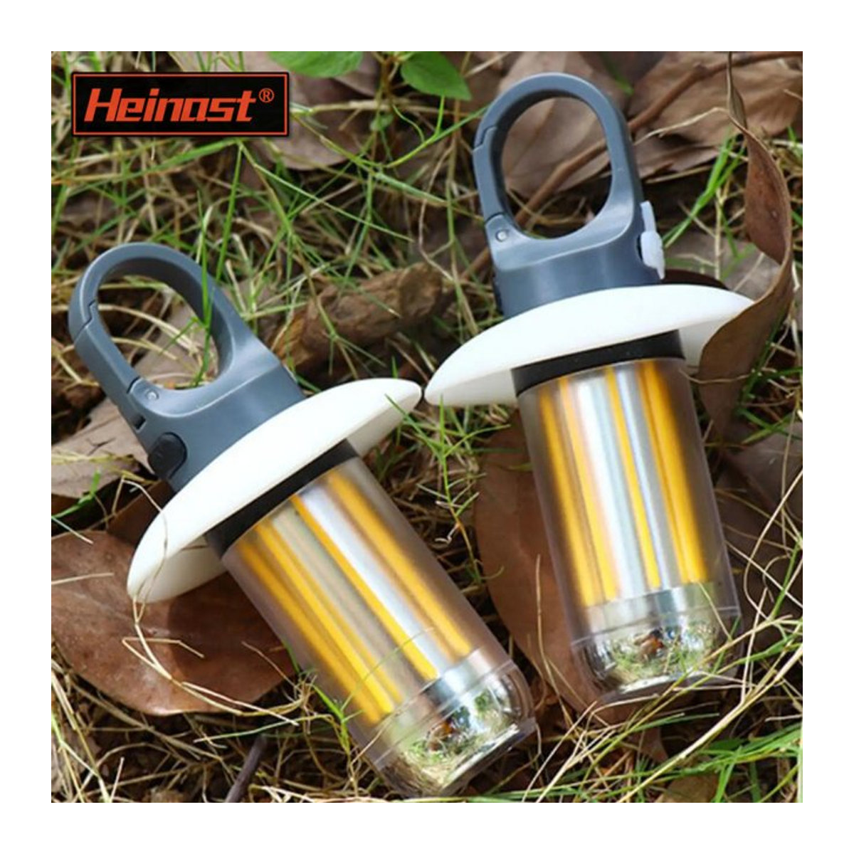 Heinast Camping-Licht wiederaufladbare Zeltlampe mit 5 Beleuchtungsmodi und 8 Lichtfilamenten - Bild 1