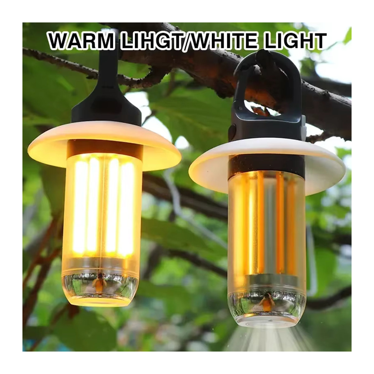 Heinast Camping-Licht wiederaufladbare Zeltlampe mit 5 Beleuchtungsmodi und 8 Lichtfilamenten - Bild 6
