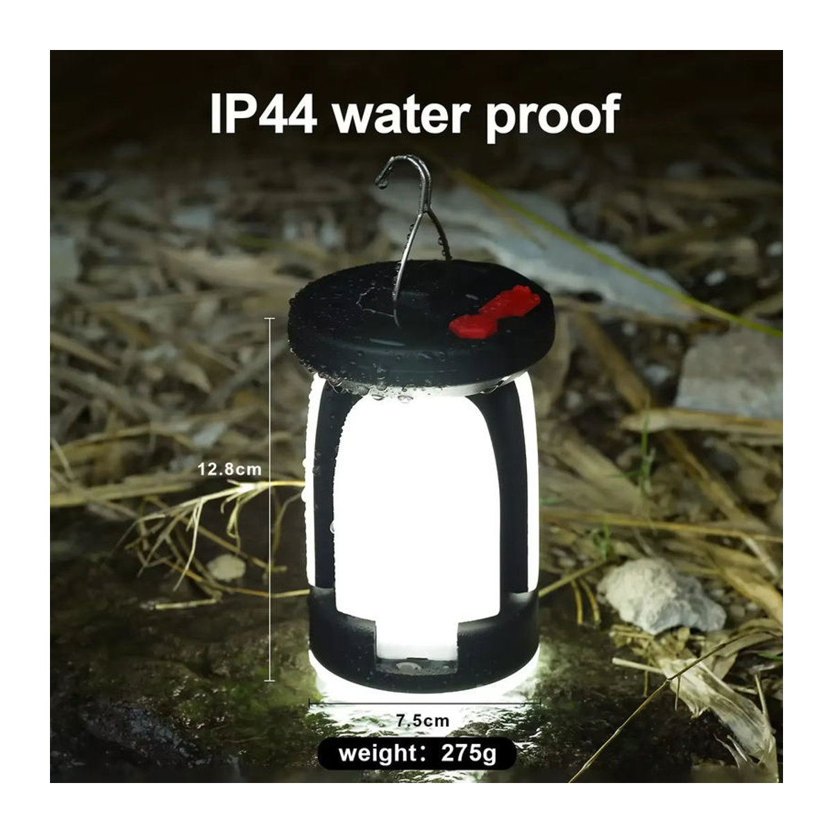 Heinast Solar-LED-Campingleuchte mit 1000 lm, 4500 mAh Akku, faltbar und 6 Lichtmodi - Bild 4