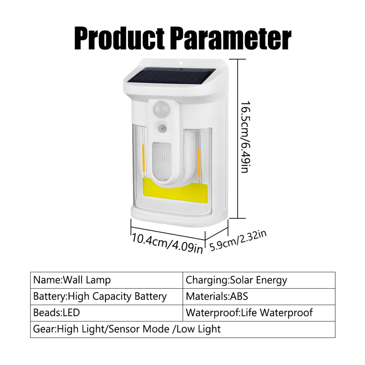 Heinast Solar-Wandleuchte mit Wolfram-Filament und Bewegungsmelder in Weiß - Bild 6