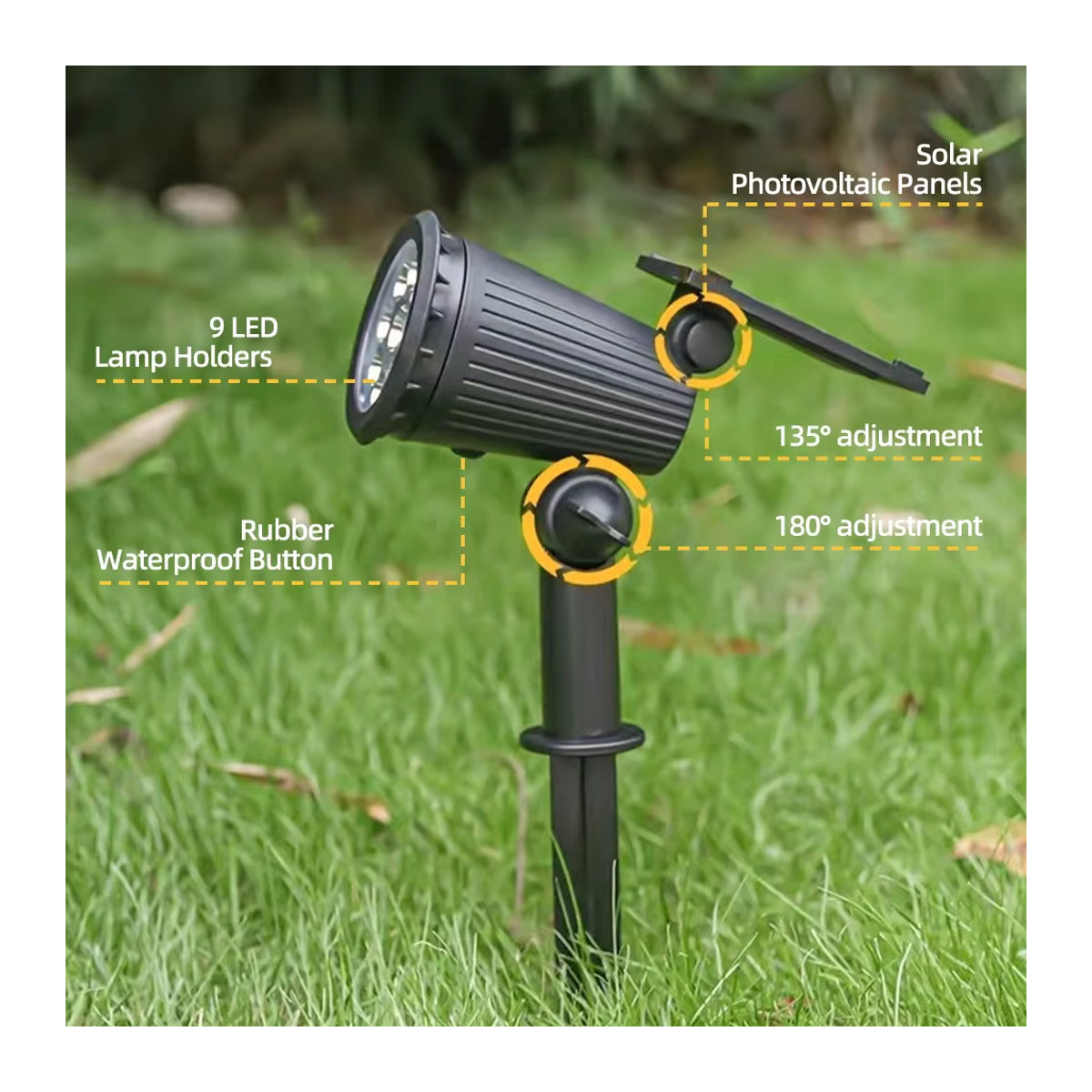 Heinast Solarleuchte mit 9 LED - Bild 3