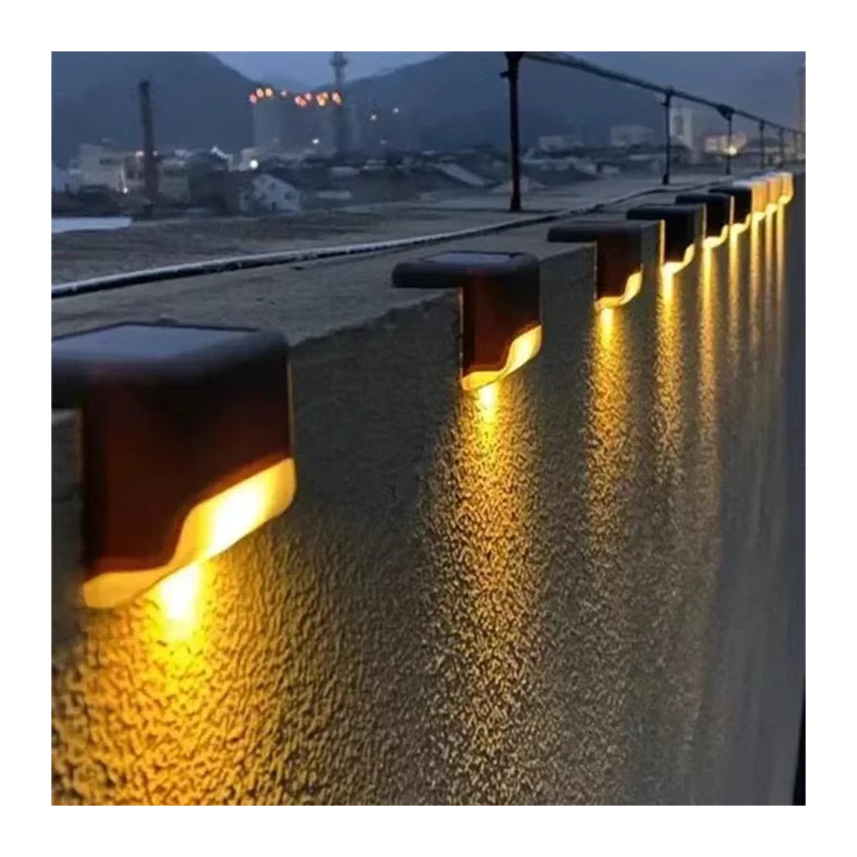 Heinast Solarleuchten Modern Schwarz Wasserdichte LED Gartenlampen für Terrasse und Treppen - Bild 2