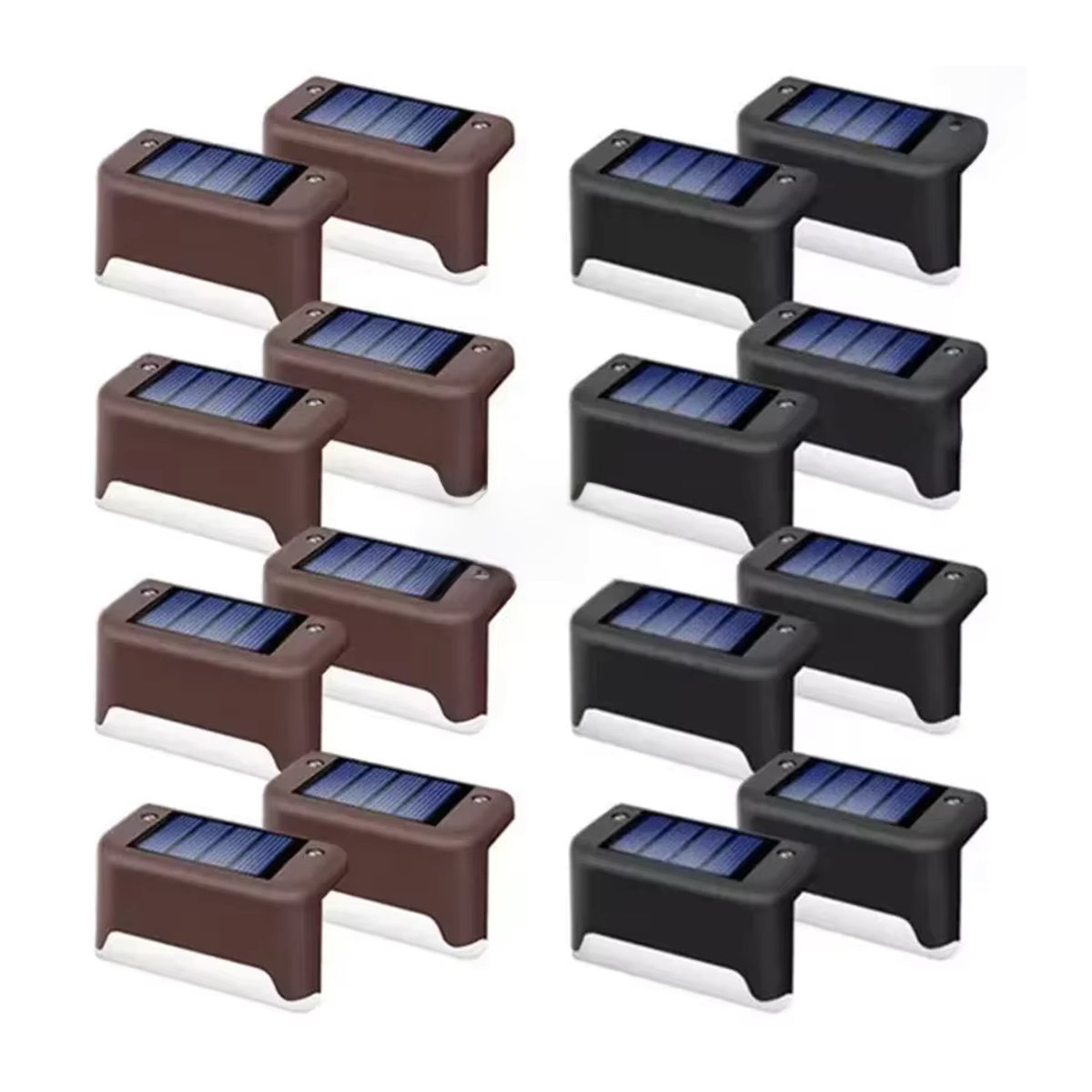 Heinast Solarleuchten Modern Schwarz Wasserdichte LED Gartenlampen für Terrasse und Treppen - Bild 7