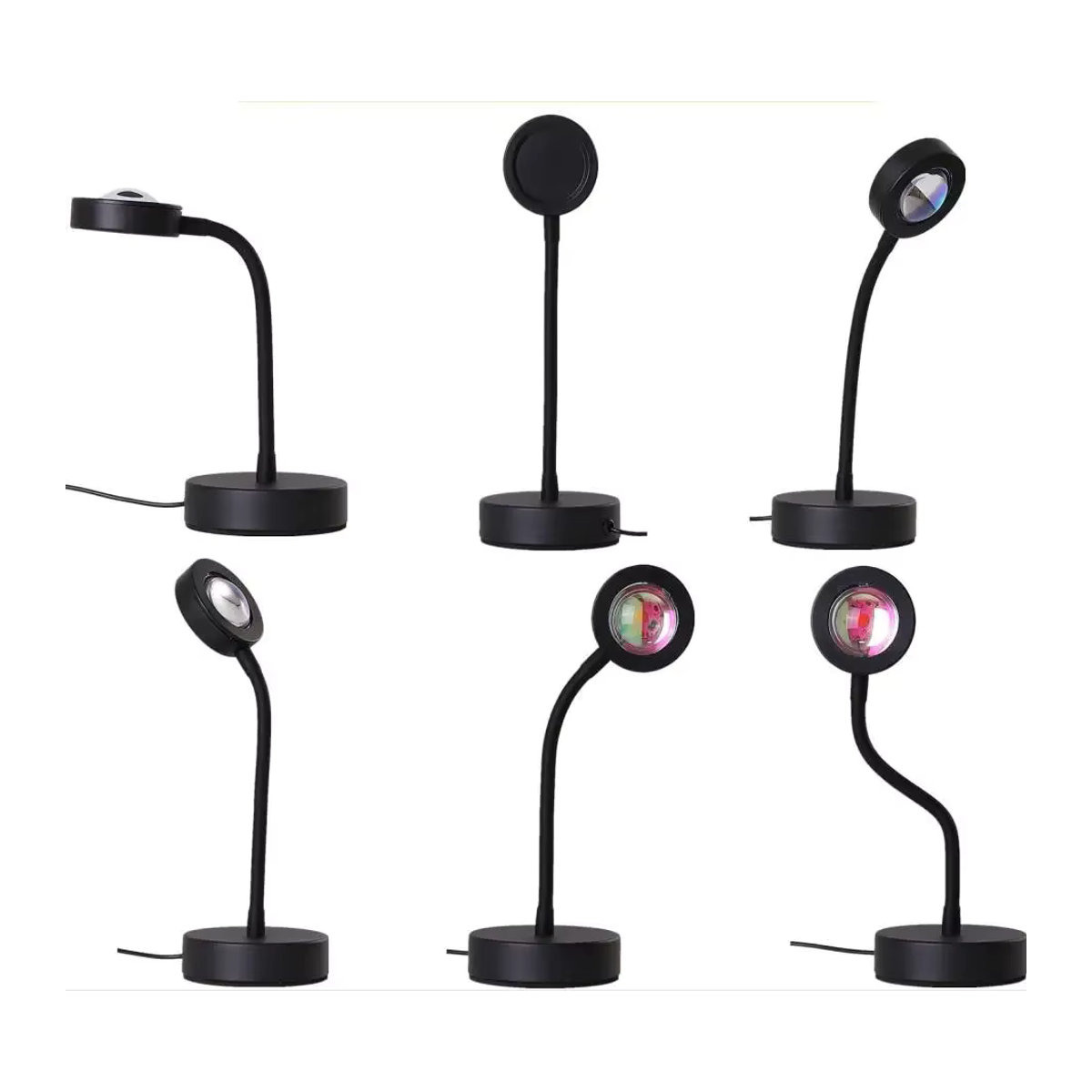 Heinast Sonnenuntergang Lampe LED Projektor mit Fernbedienung in Bunt und Schwarz für moderne Raumdekoration - Bild 6