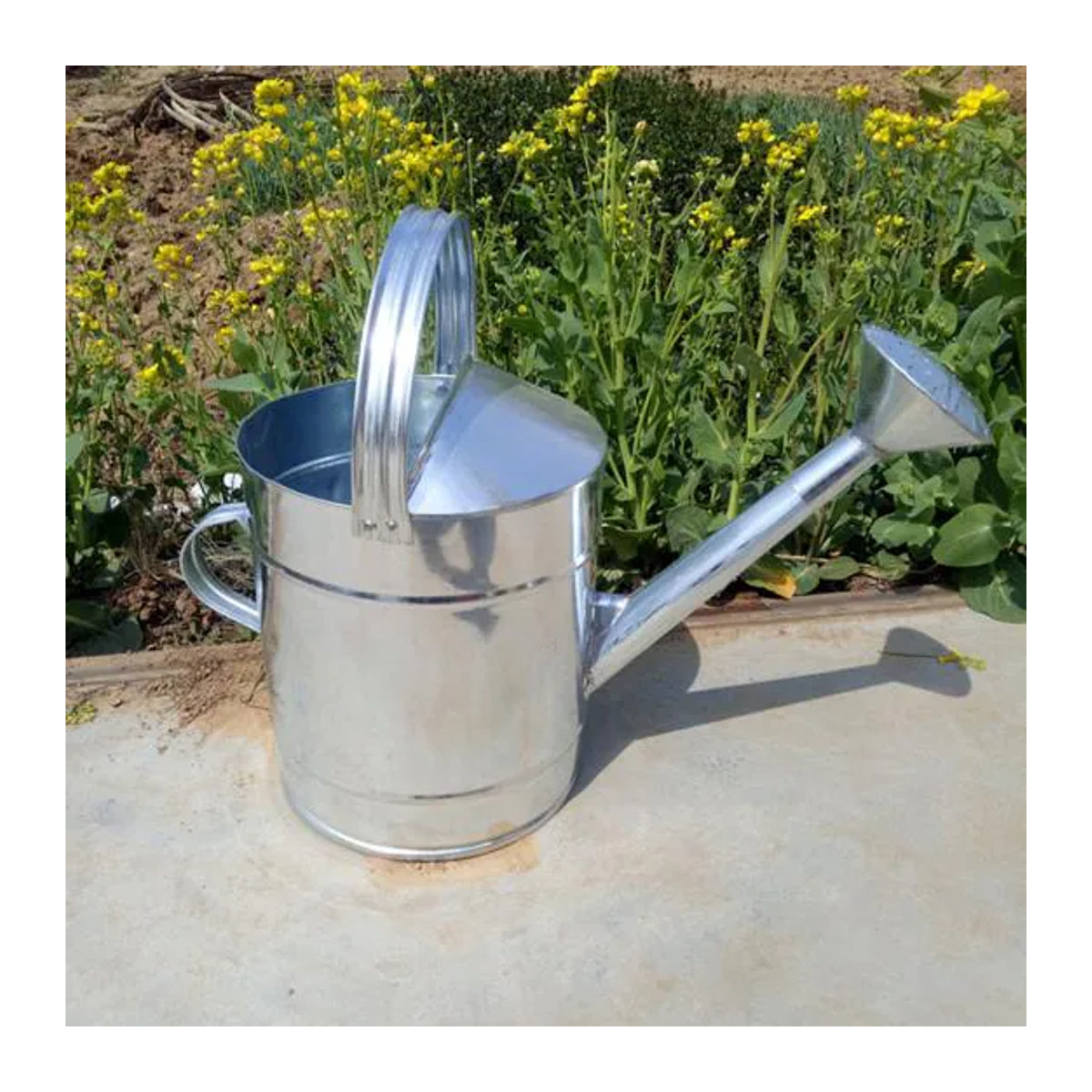Hello Garden Edelstahl Gießkanne mit großem Fassungsvermögen und langem Ausguss - Bild 3