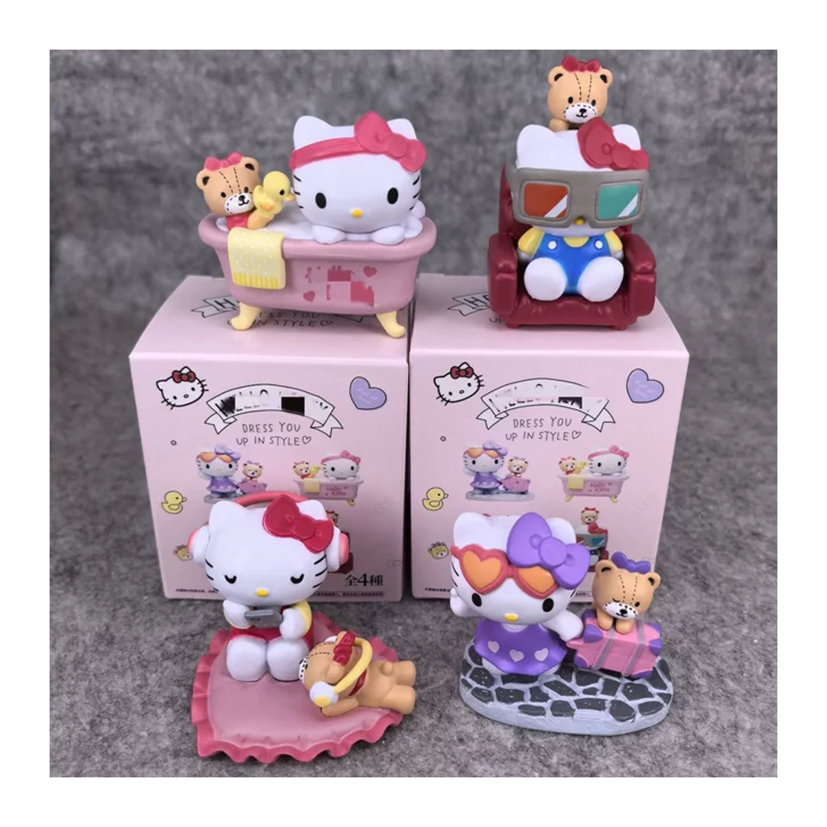 Hello Kitty Dress You Up in Style Mystery Blind Box Mehrfarbige Anime Figur aus Kunststoff - Bild 1
